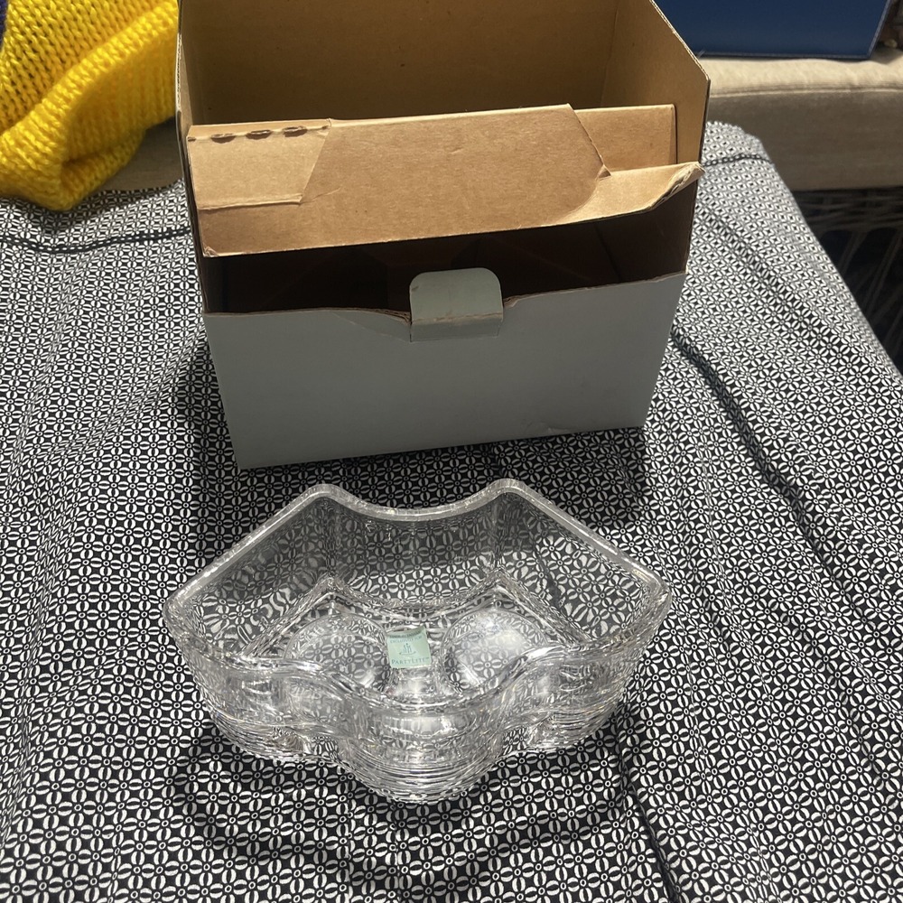 PartyLite Signature Crystal Doubled Retired New Open Box‎